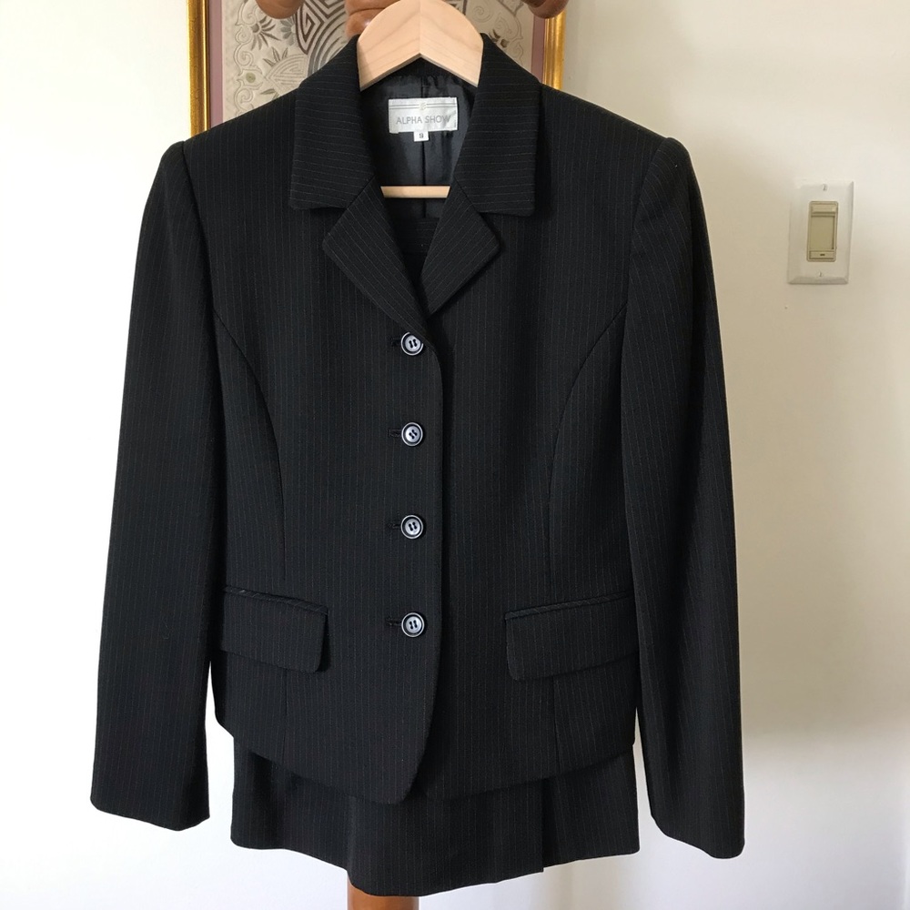 Black blazer and skirt purchased in Japan